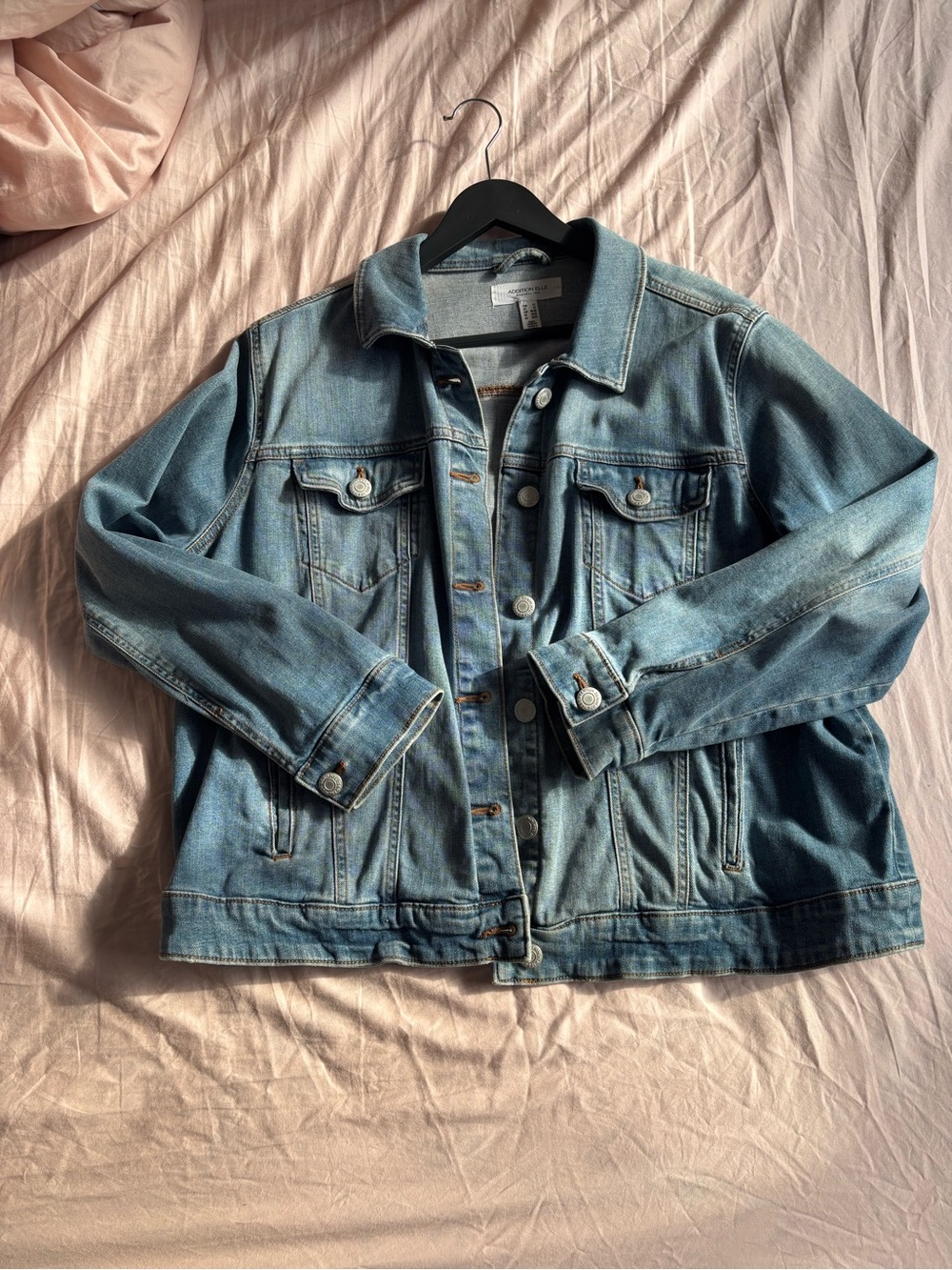 Classic Women's Oversized XL Light Blue Denim Jacket